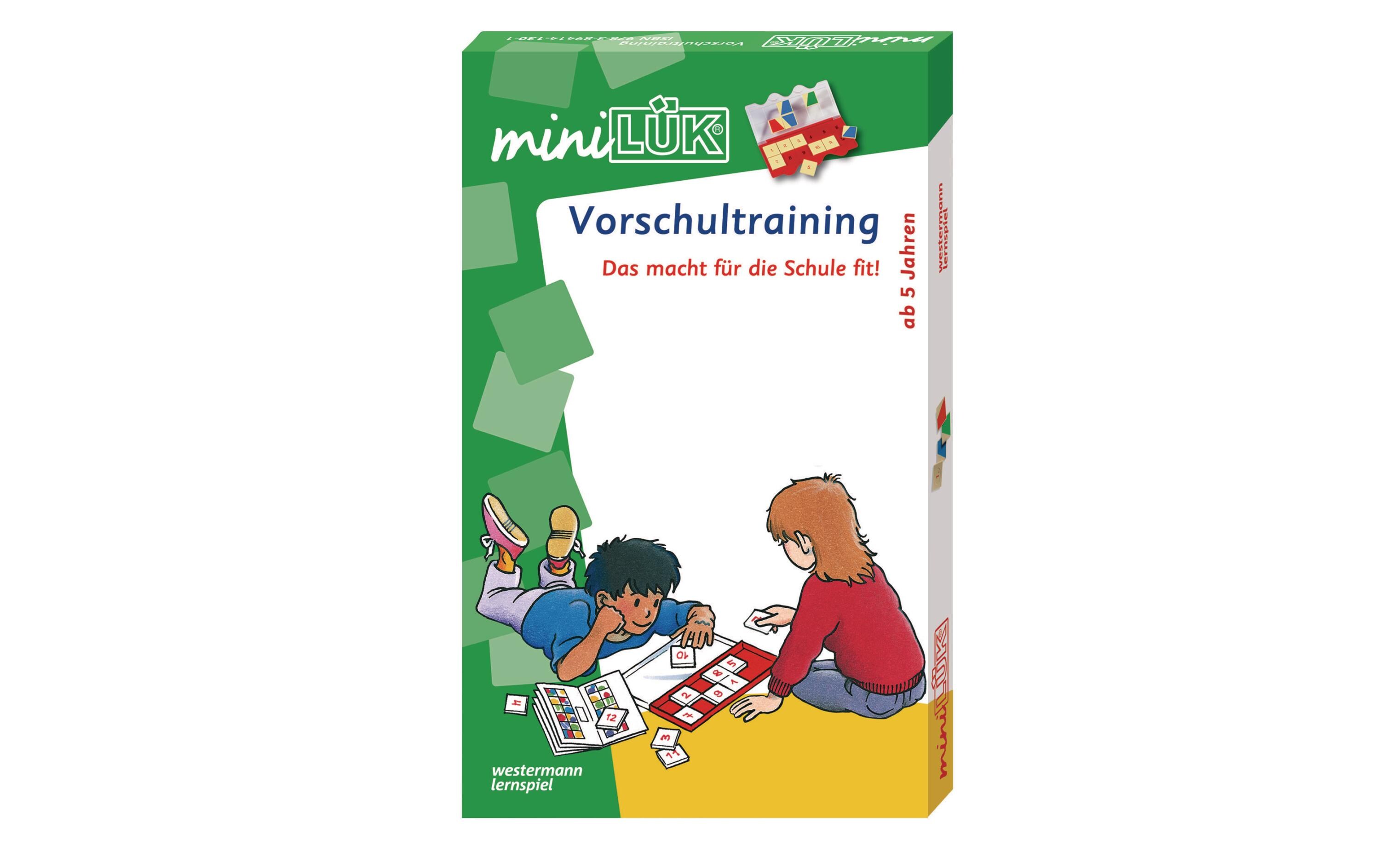 miniLÜK Vorschultraining SetLernspiel mit Lösungsgerät