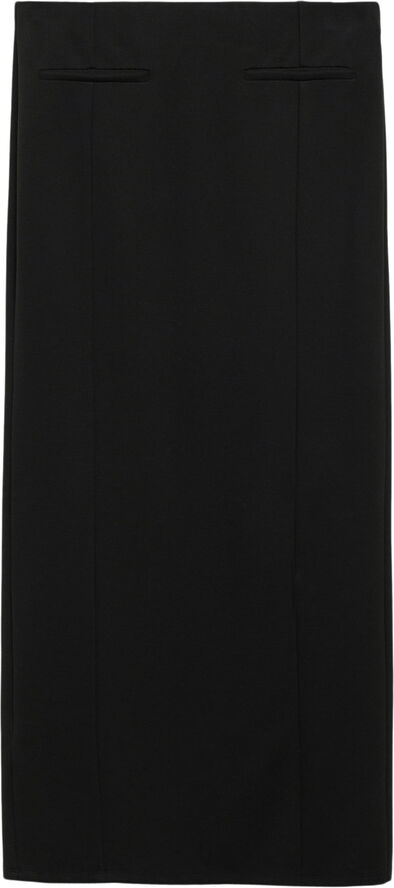 MANGO Long pencil skirt Black