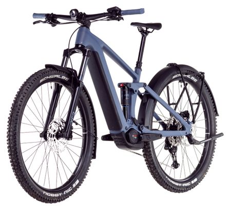 VTT Électrique Tout-Suspendu Cube Stereo Hybrid One44 Pro 800 Allroad Shimano Cues 11V 800 Wh 29'' Bleu Gris Ink 2025