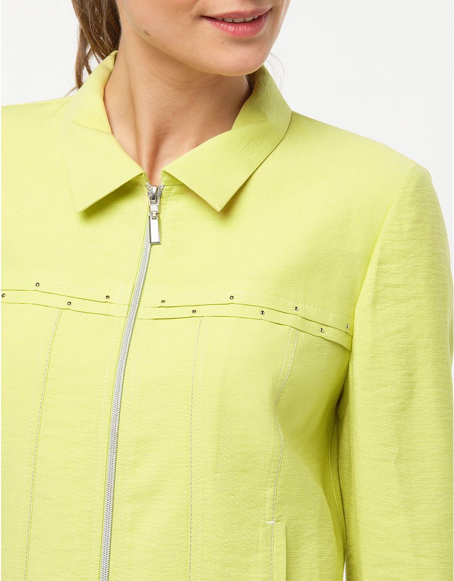 Veste droite vert anis
