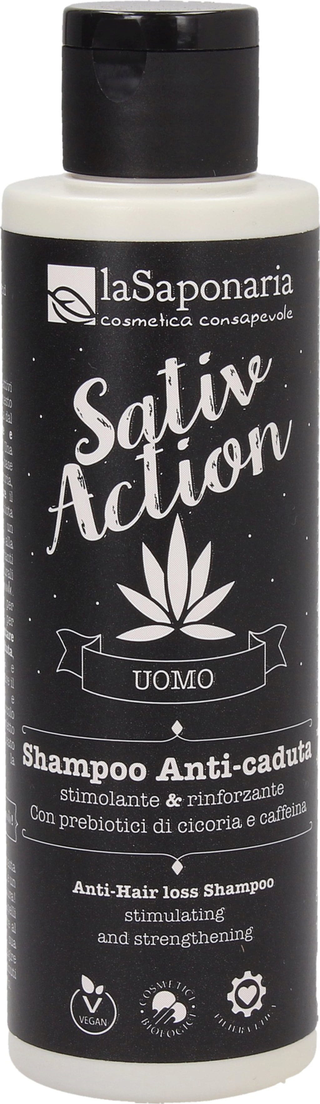 La Saponaria  Uomo SativAction Anti-Haarausfall Shampoo, 150 ml