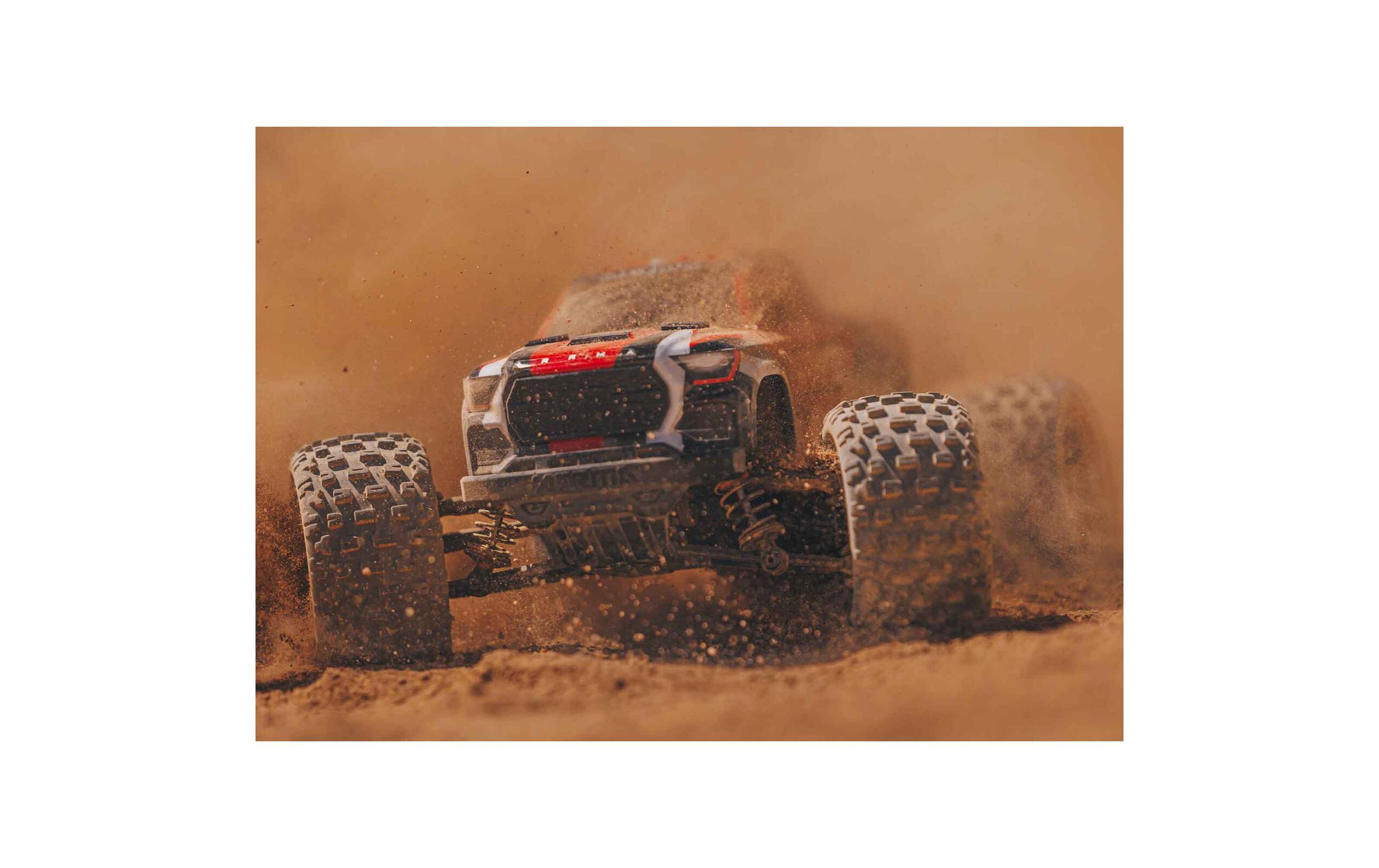 Monster Truck Granite Grom Mega 380 Rot, RTR, 1:18<br>Robuster 4wd mini Monstertruck mit Spektrum Technik