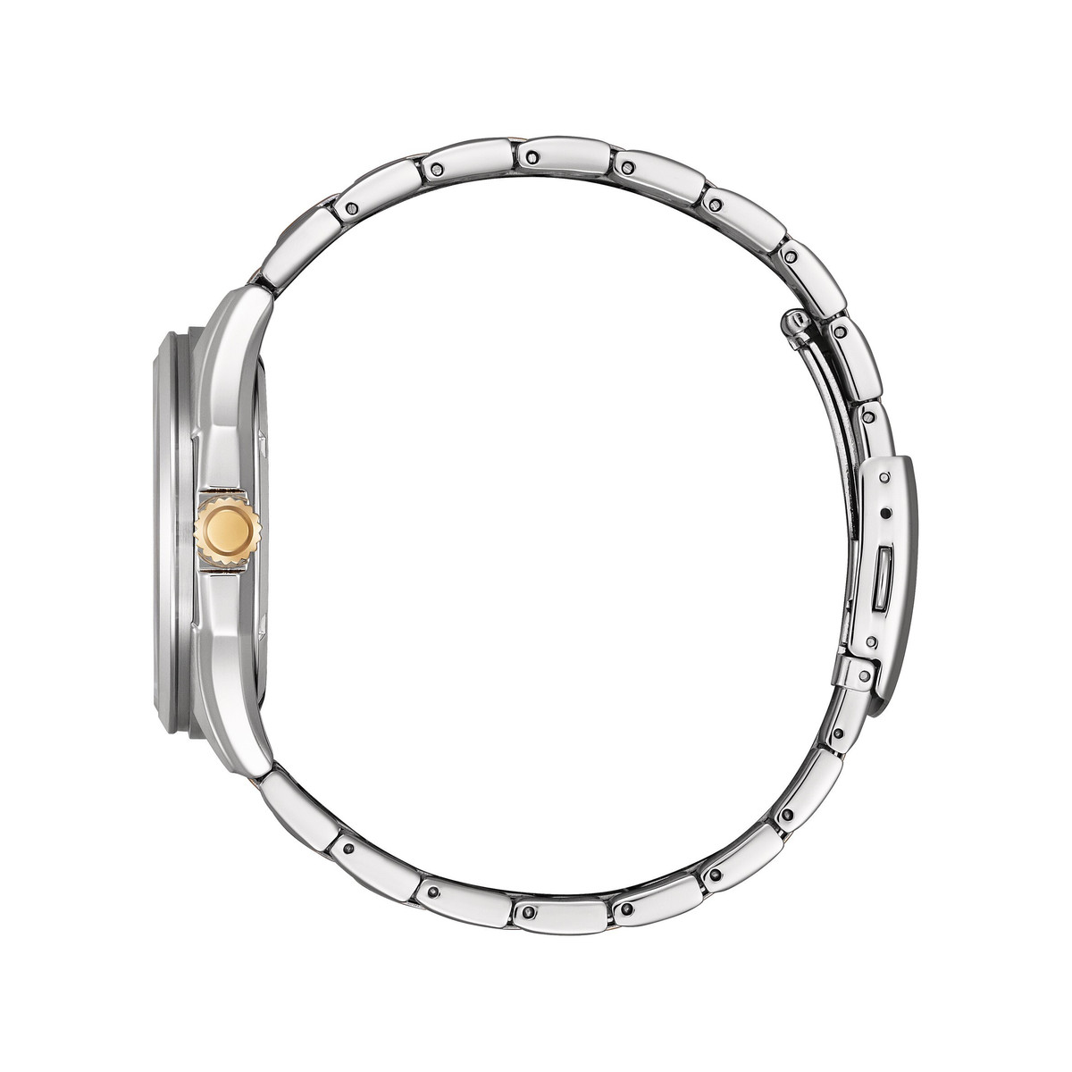 Montre CITIZEN platform classic homme eco-drive bracelet acier bicolore jaune
