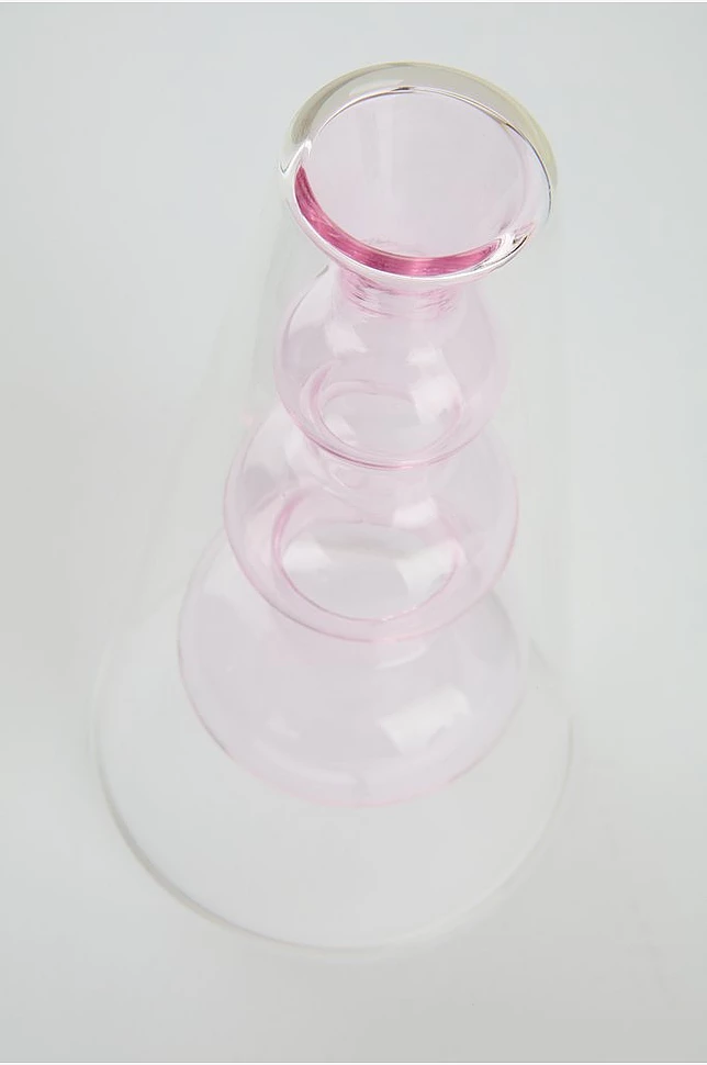 TILO PINK glassvase høyde 18 cm