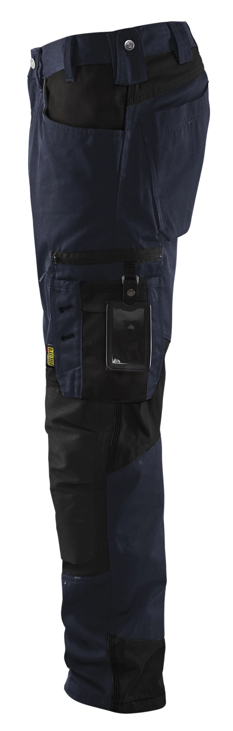Blåkläder 1556 Werkbroek zonder spijkerzakken - donker marineblauw/zwart - maat 46 (S)