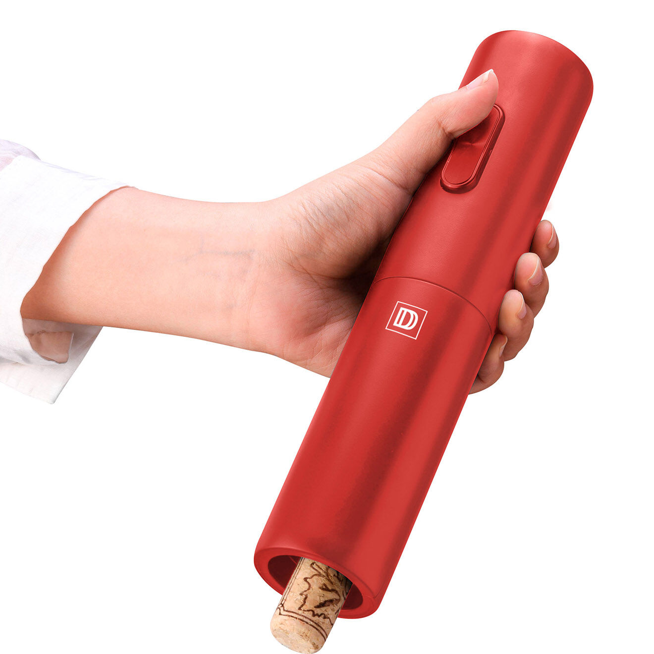 Durand Dupont Tire Bouchon Electrique rouge  - 4.8x5x23.1 cm