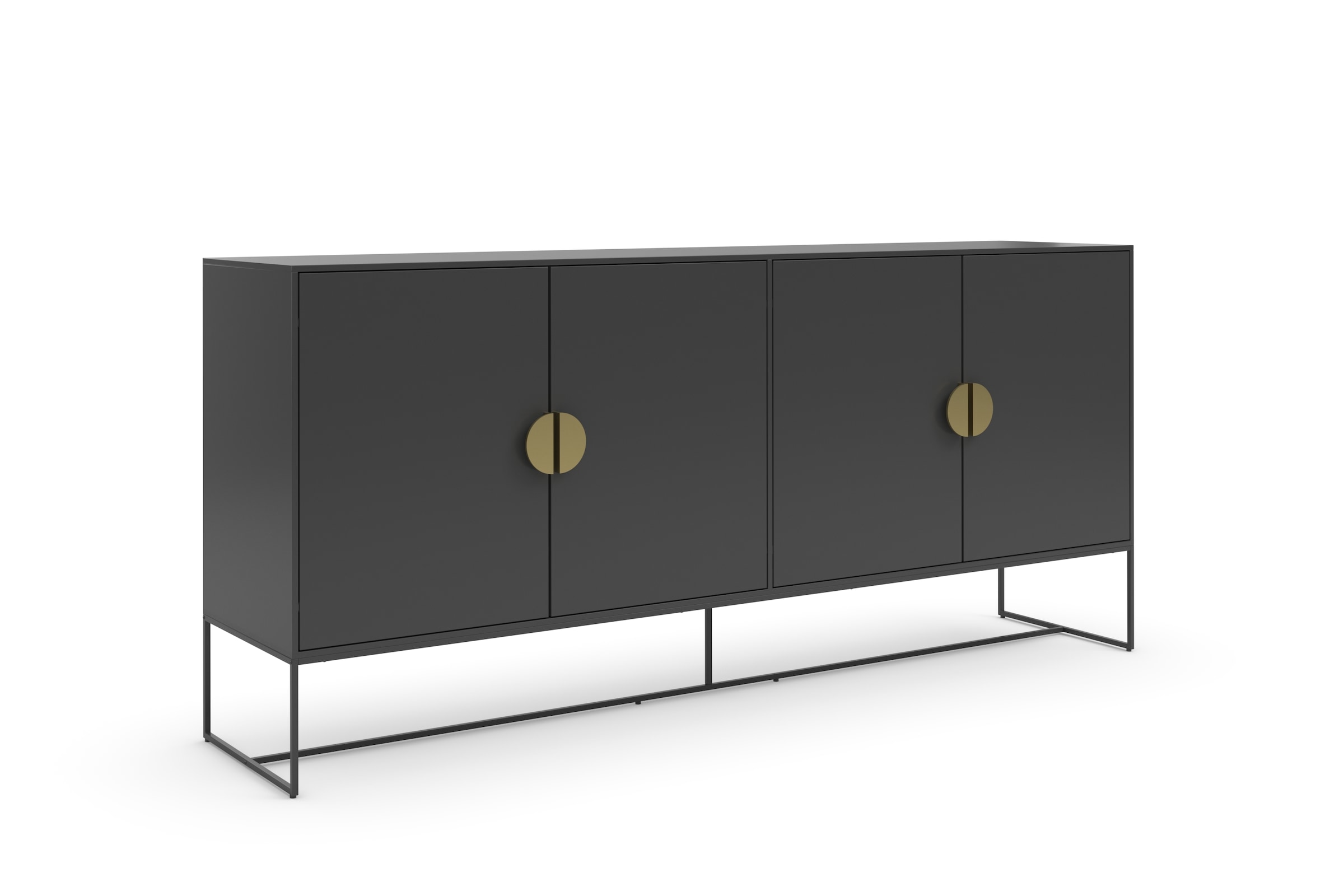PLACES OF STYLE Sideboard »Abito« Kommode mit Drehtüren, 2 Einlegeböden, Breite 180 cm