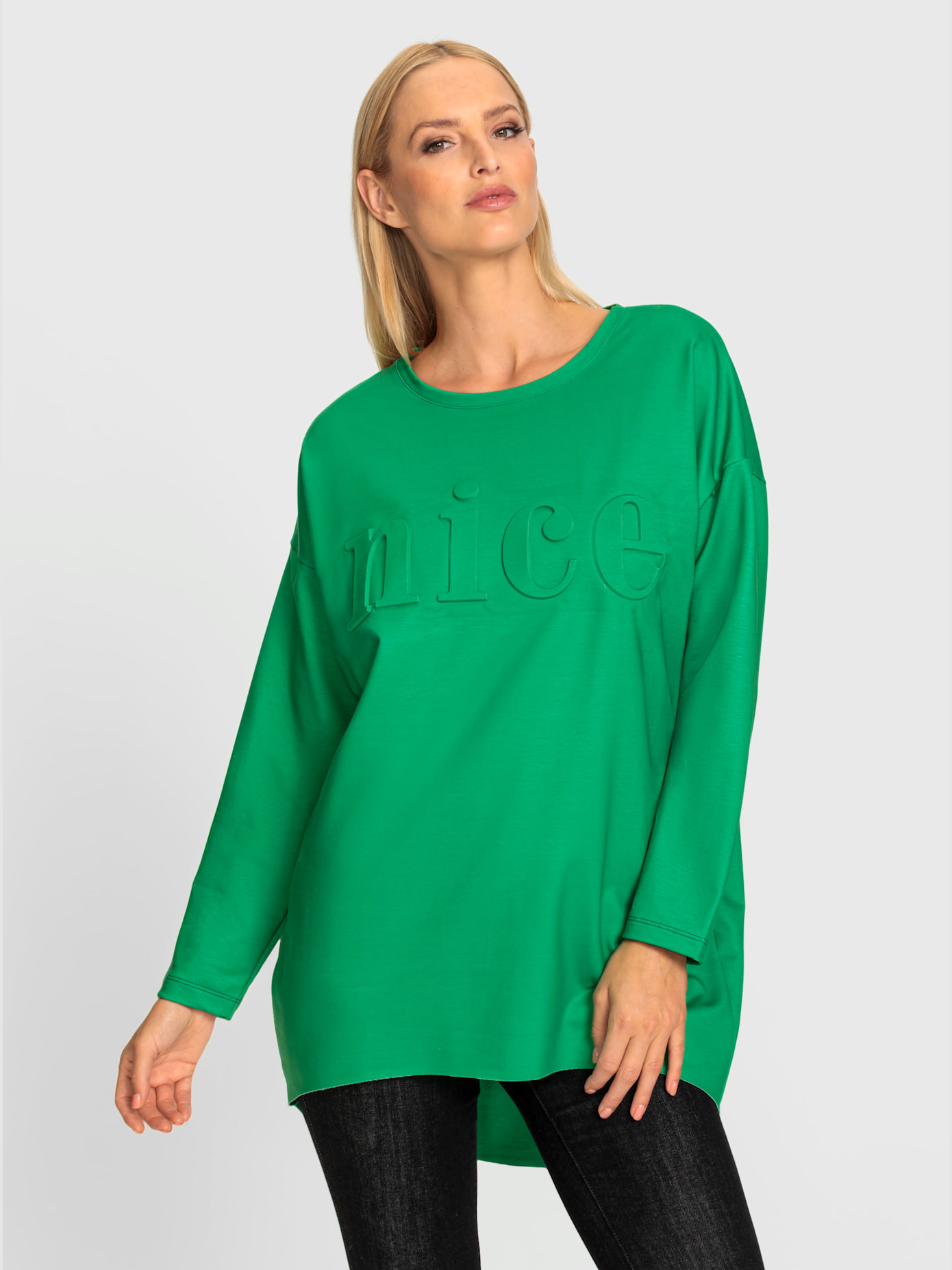 T-shirt long inscription tendance