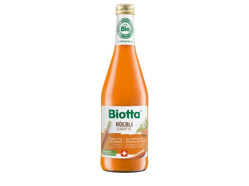 Biotta Säfte Rüebli Bio 0.5 l Gemüsesaft aus erntefrischen Bio-Karoten