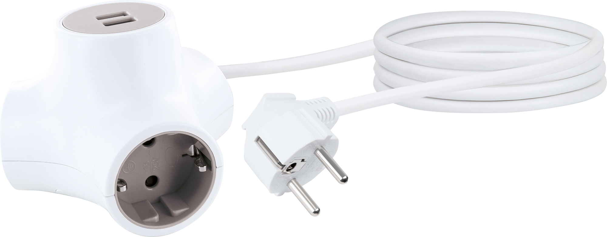 Schwaiger Drievoudige socket-kubus stopcontactadapter