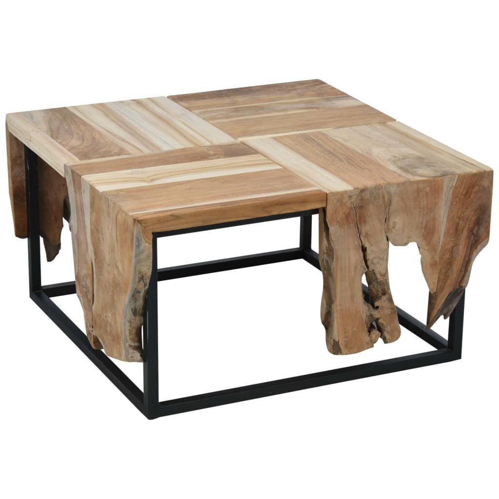Ambiance Teakhouten bijzettafel, 65x65x35 cm