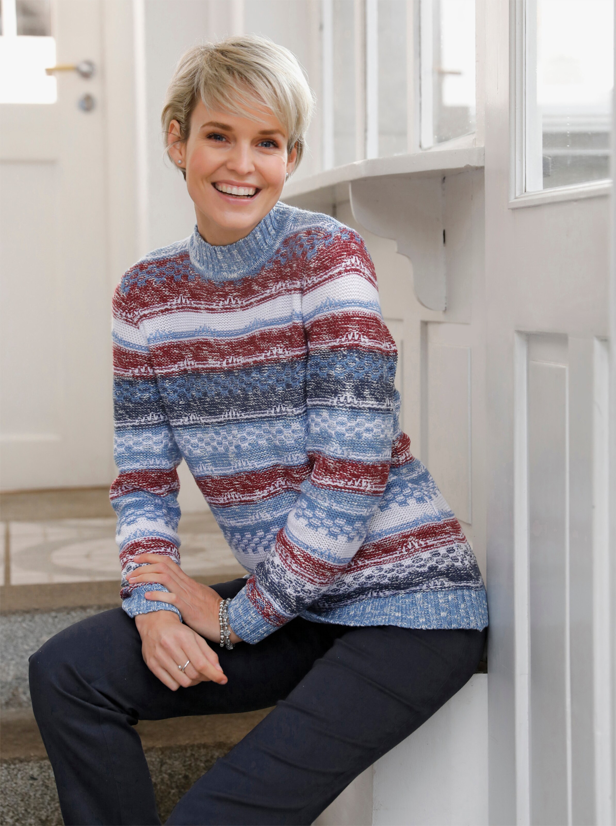 Stehkragenpullover