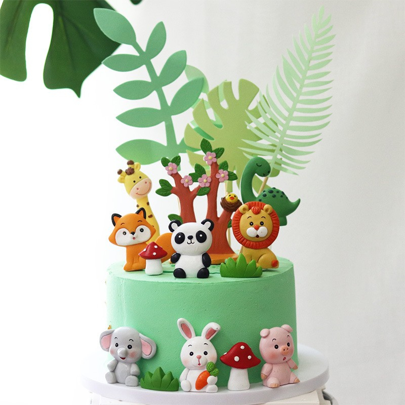 Kuchenstecker Weichkeramik Tier Kinder Tortenstecker Topper Dekoration für Torten - Fuchs