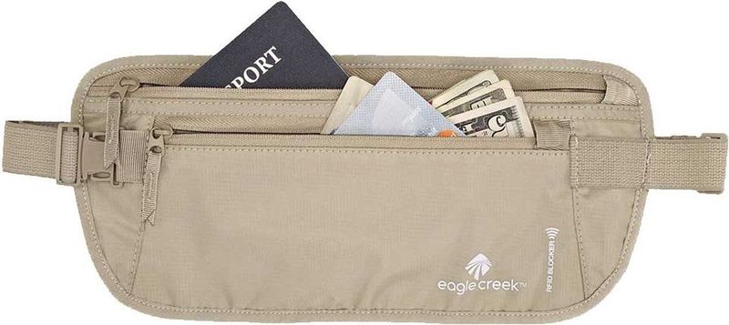 Eagle creek Rfid Blocker Dlx Moneybelt Tan One Size