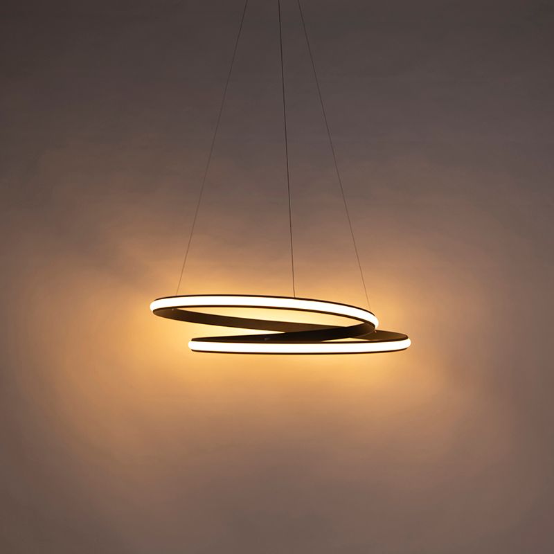 Moderne hanglamp zwart 74 cm incl. LED - Rowan