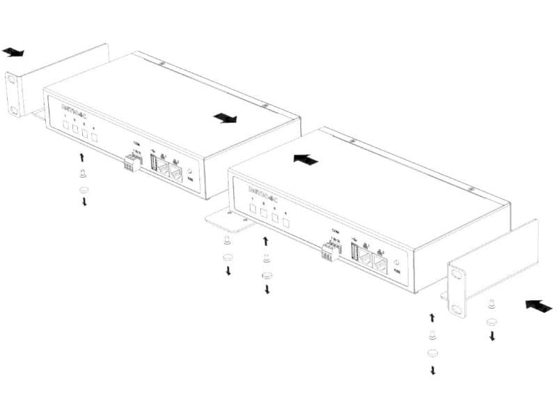 NETIO Rack Zubehör Rackmontage Kit RM2 4C NETIO RM2 4C