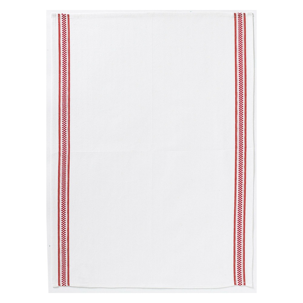 Torchon damier rouge 50 x 70 cm