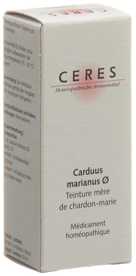 CERES Carduus marianus<br>20 ml, Flasche, Urtinktur
