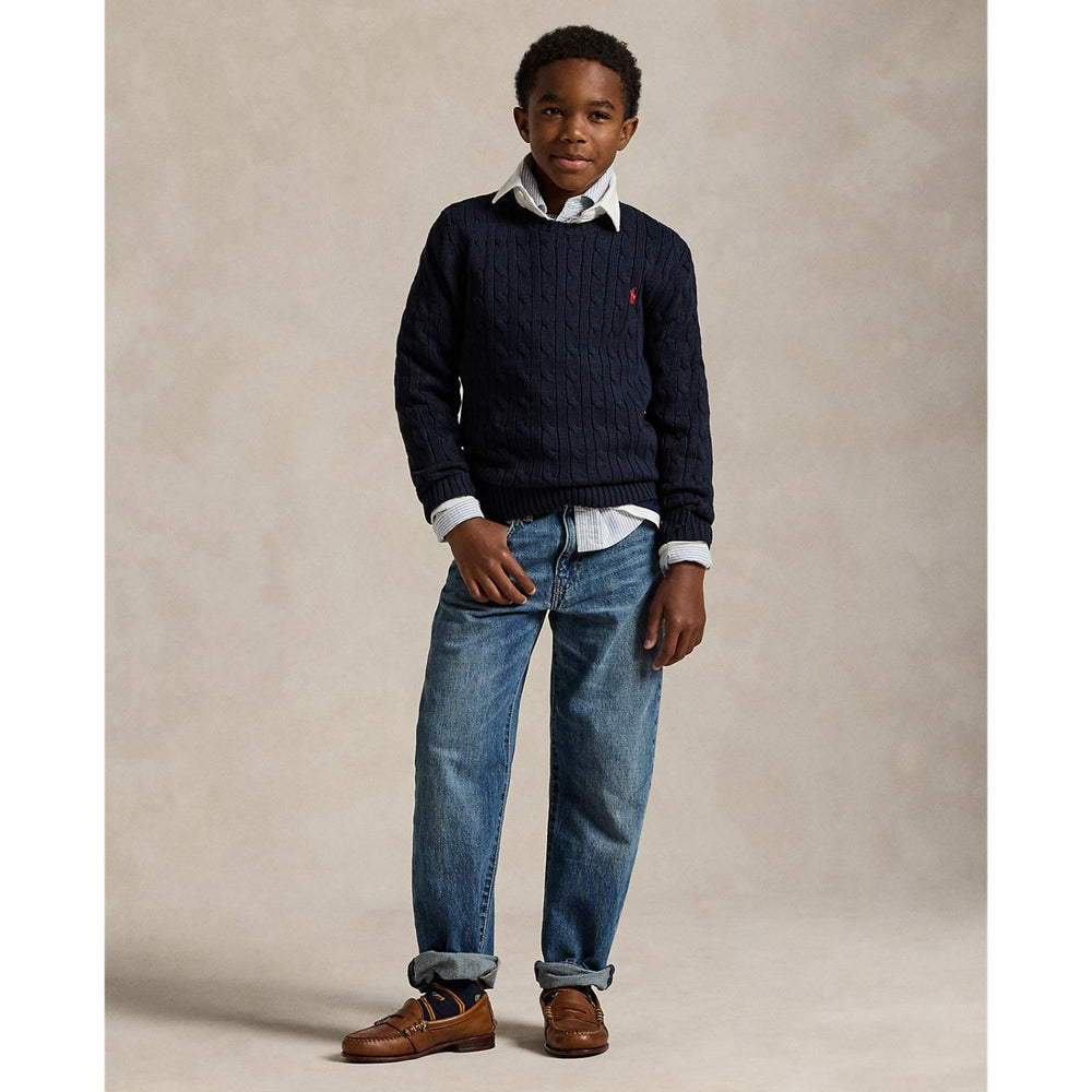 Køb Polo Ralph Lauren Boy Pullover Rl Navy
