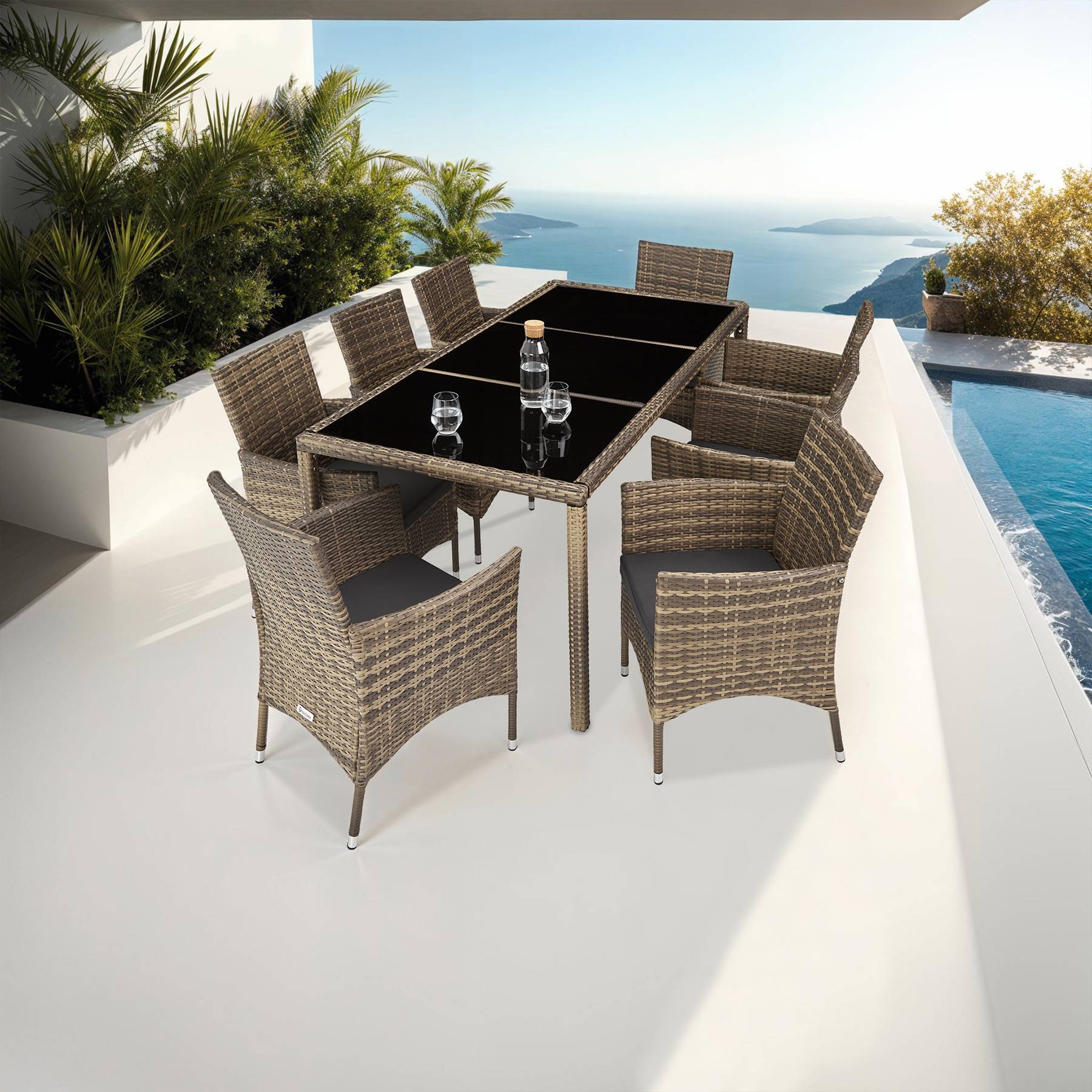Rattan Sitzgruppe Almansa