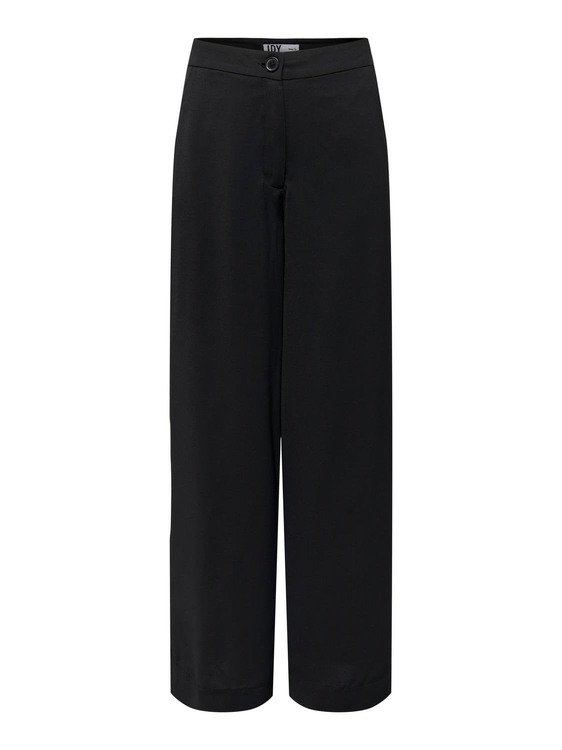JDYVINCENT Hohe Taille Normal geschnitten Chino Hose Black