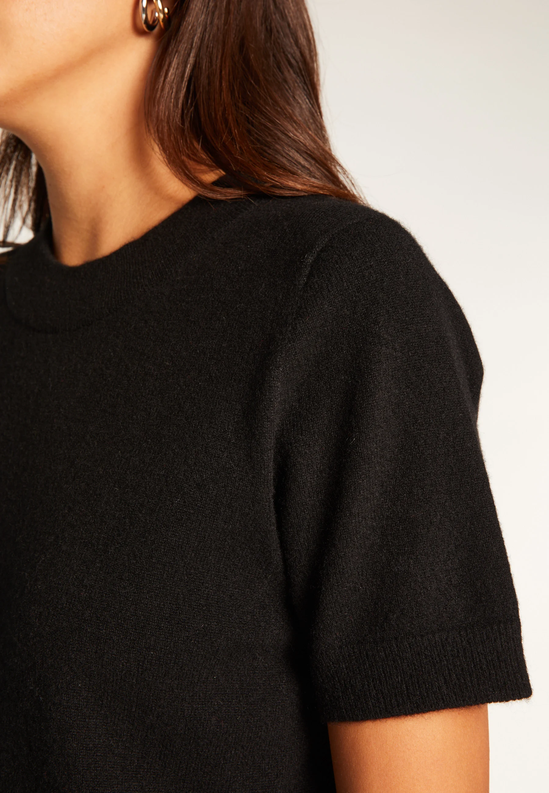 AUBRYAH24 - T-shirt en cachemire | Noir