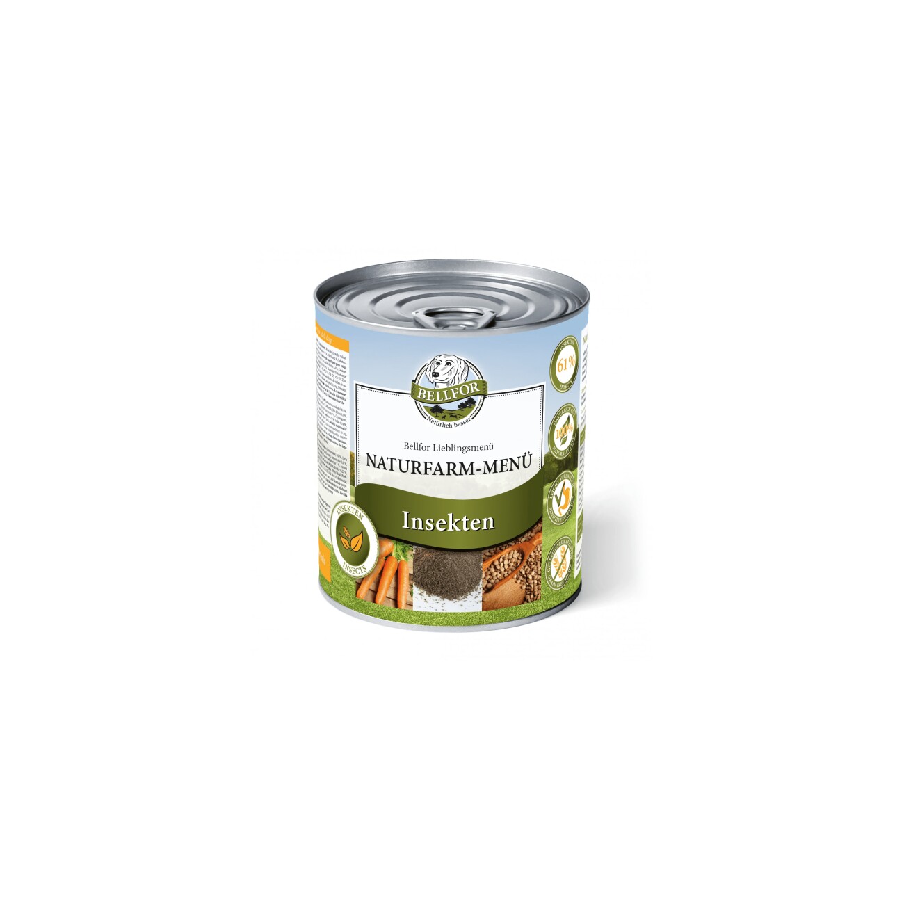 Bellfor Nassfutter mit Insekten und Tapioka - Naturfarm-Menü - 800g