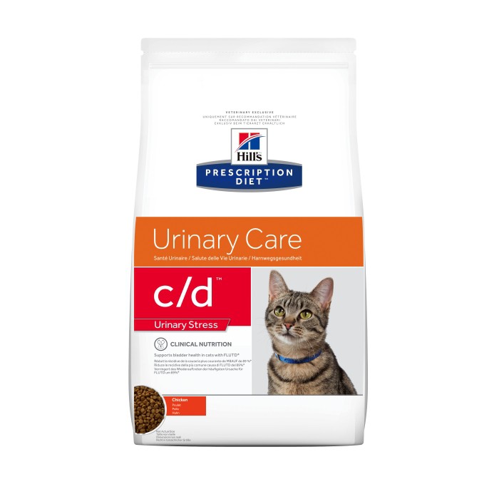 HILL'S Prescription Diet c/d Urinary Care Multicare Stress au Poulet - Croquettes pour chat