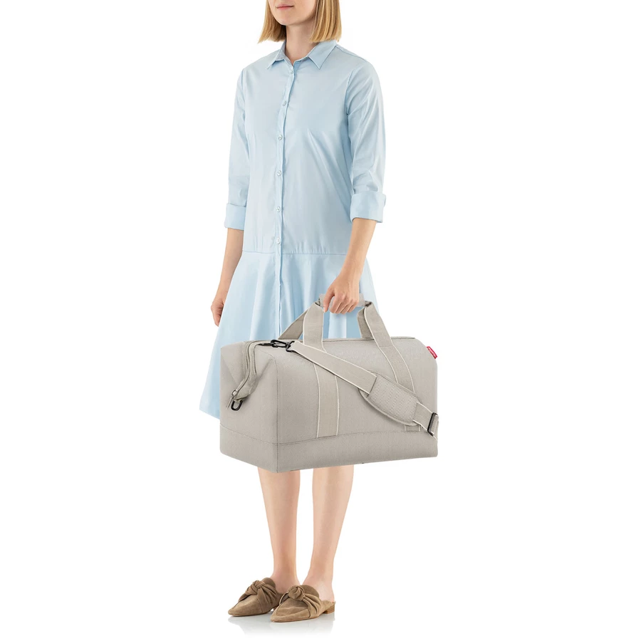reisenthel travelling allrounder L - Reisetasche 48 cm herringbone sand