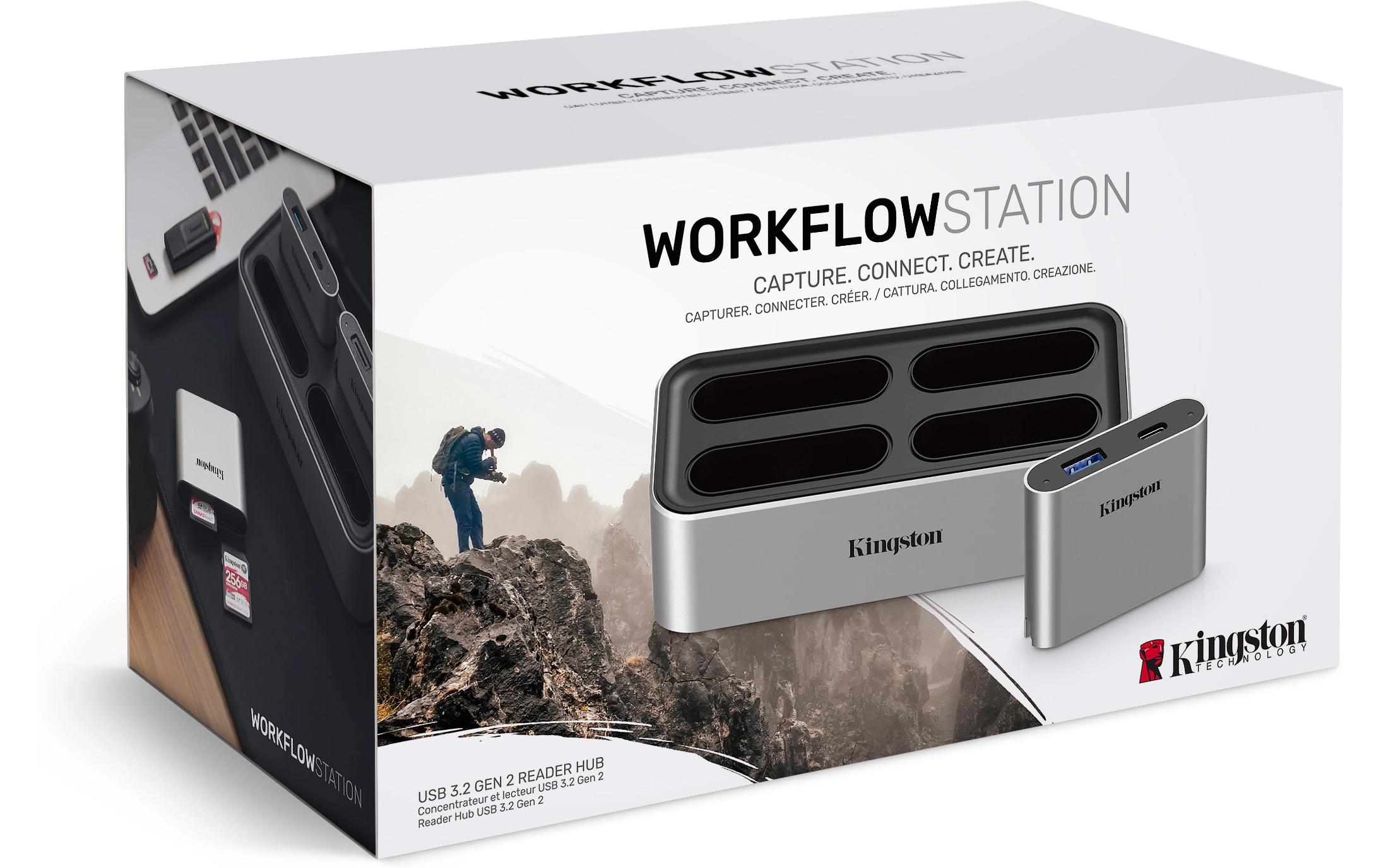 Workflow Station Dock und SD KartenleserDockingstation für vier Workflow Lesegeräte inkl. SD-Kartenleser