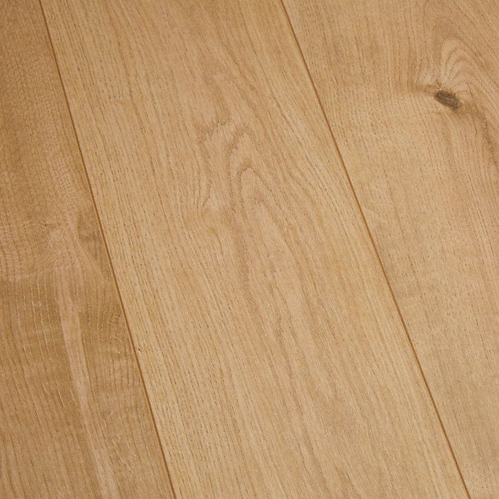 Sol stratifié à clipser Gladstone Chêne blond 8 mm - L.128,6 x l.19,4 cm