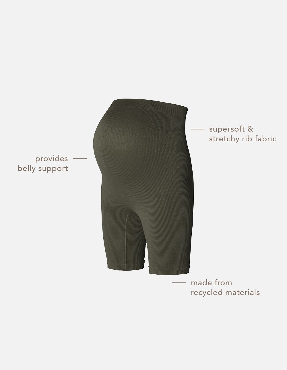 Noppies Maternity Shorts biker shorts Nais - Olive