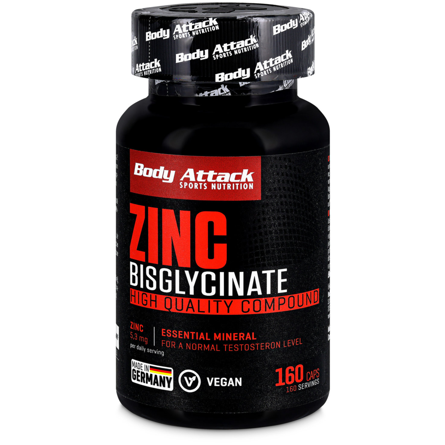 Body Attack Zink Bisglycinate 160 Stück
