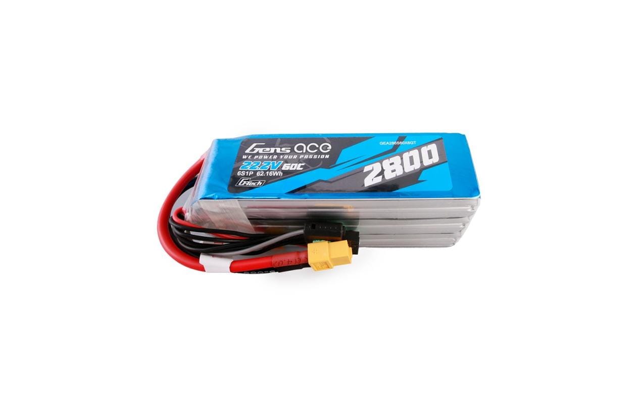 RC-Akku LiPo 2800 mAh 22.2 V 60C G-Tech6S LiPo Akku mit XT60 Stecker