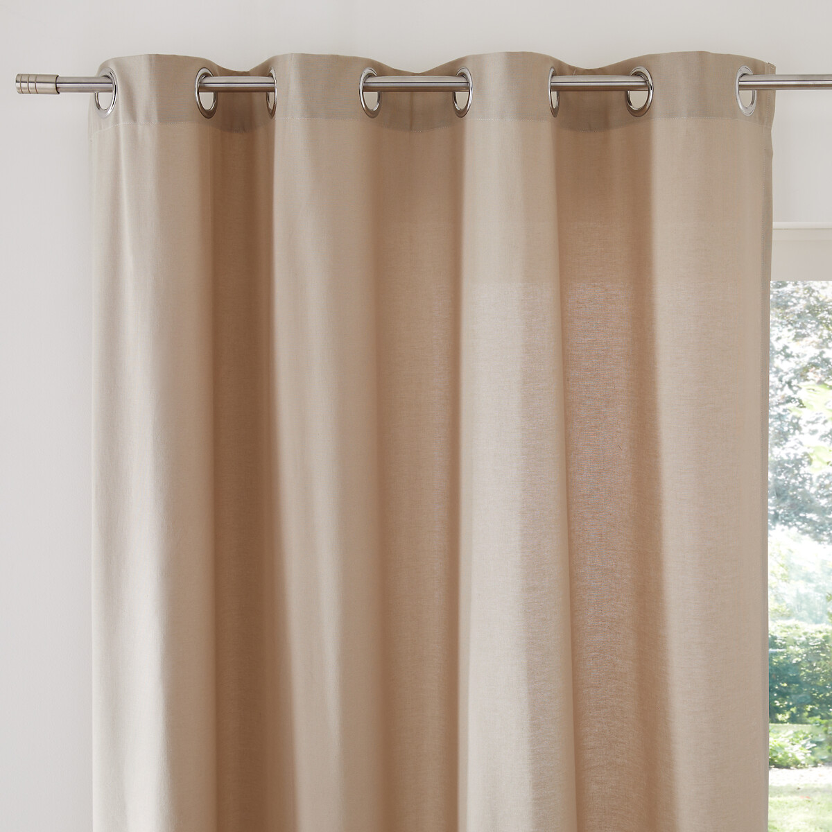 LA REDOUTE INTERIEURS<br>Cortina de algodão com ilhós Cenário