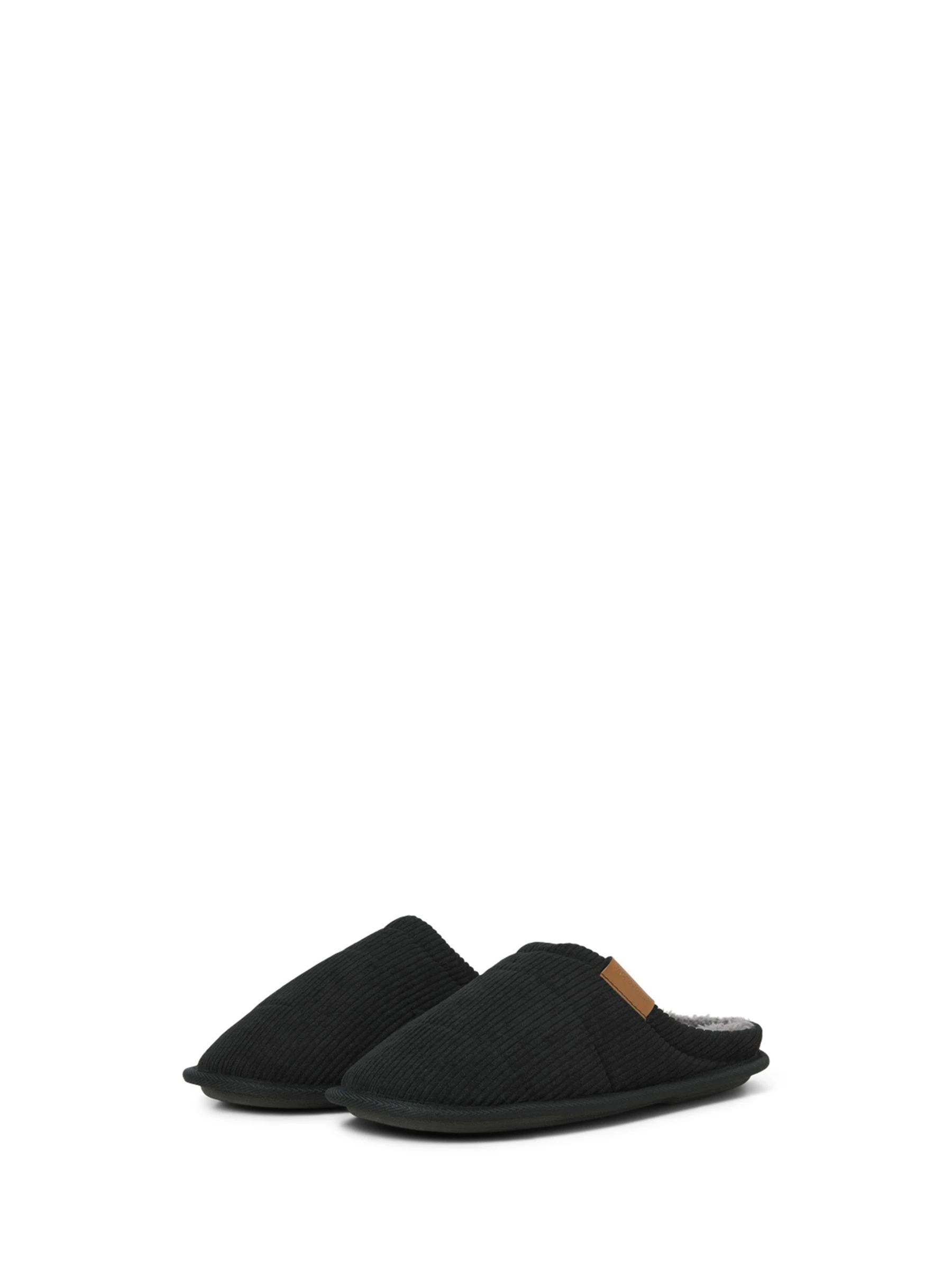 Zwart - JACK & JONES Corduroy Mule Slippers