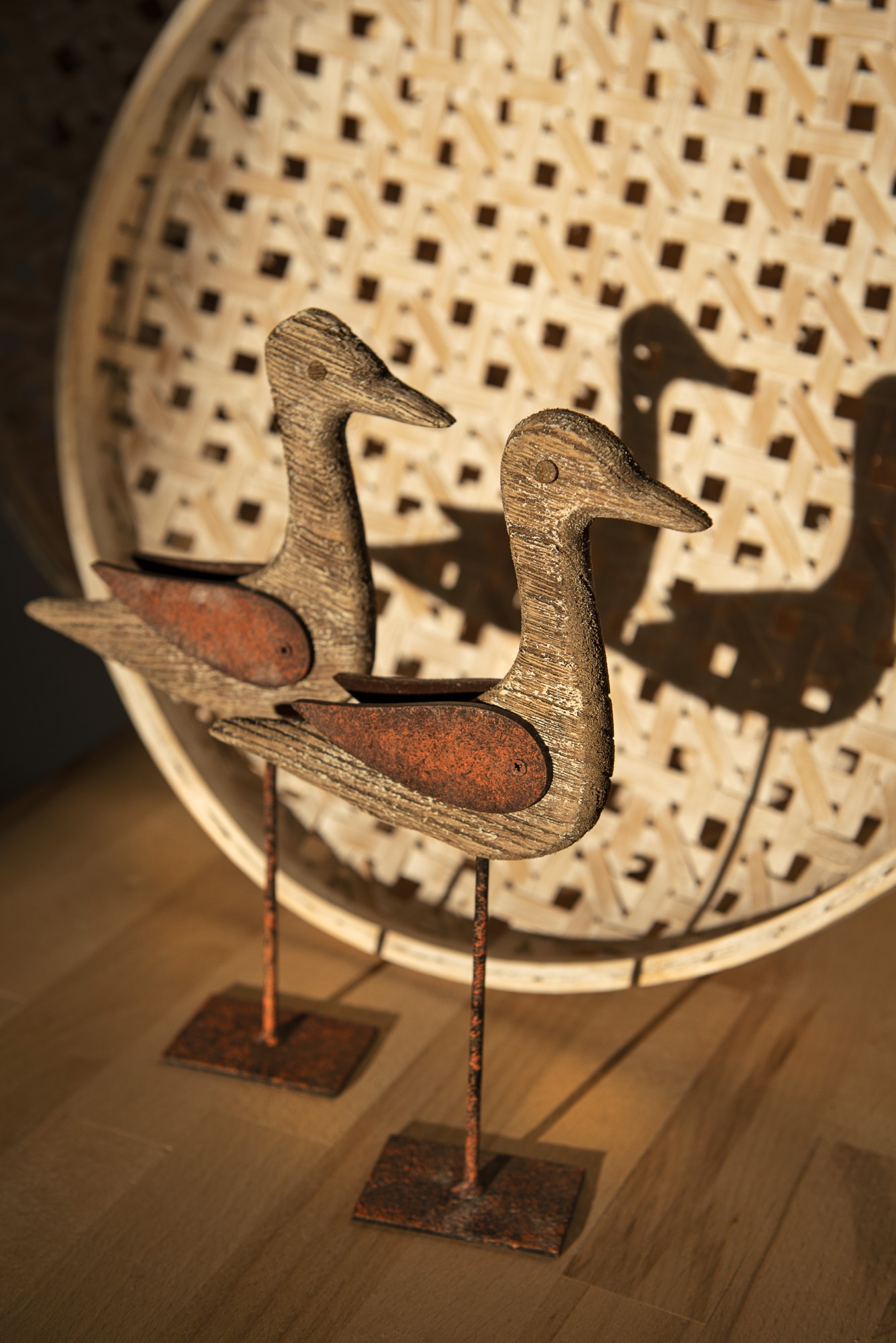 Ente, mit Standfuß, H 23,5 cm, B 14,5 cm, L 4 cm von fischer's lagerhaus