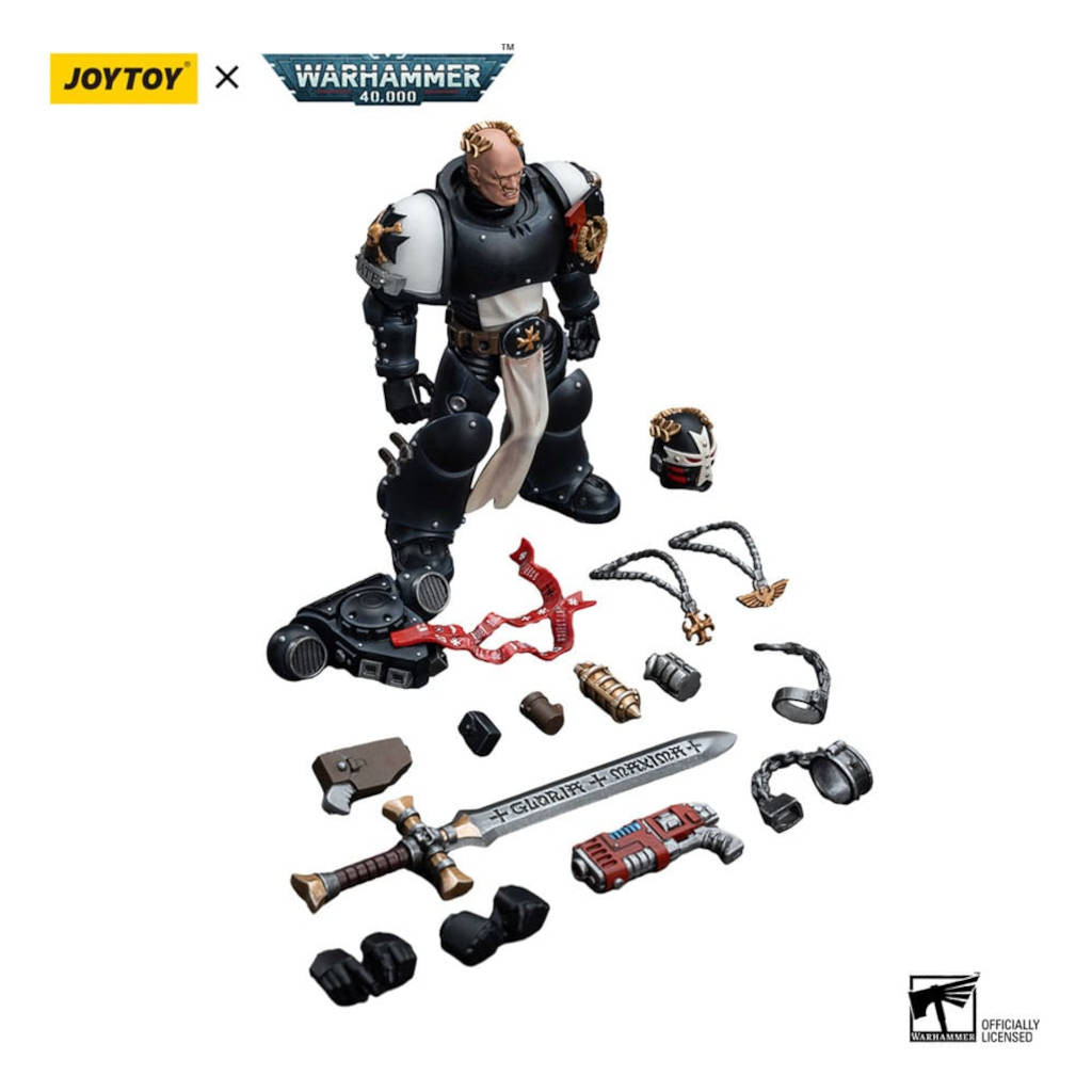 W40K - Figurine Joy Toy : Black Templars Emperor's Champion Bayard