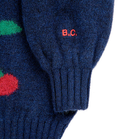 Bobo Choses Bluse - Strick - Cherry überall - Navy Blue