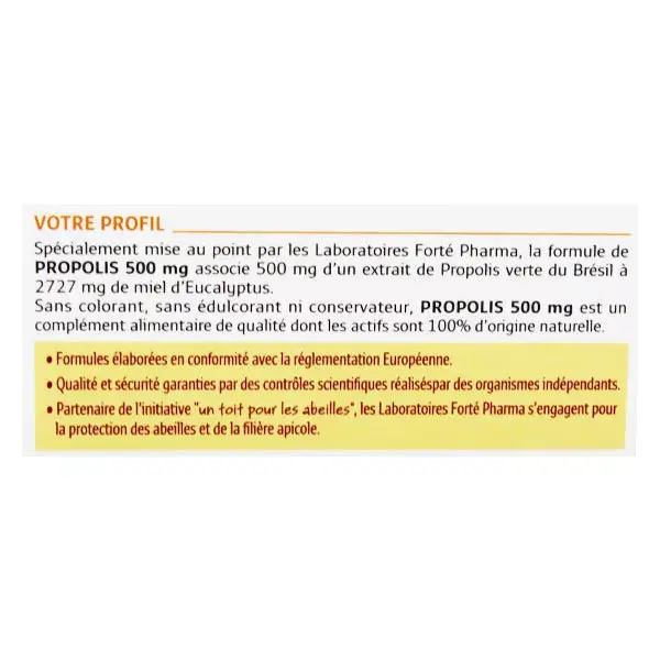 Forté Pharma Propolis 500 20 ampoules
