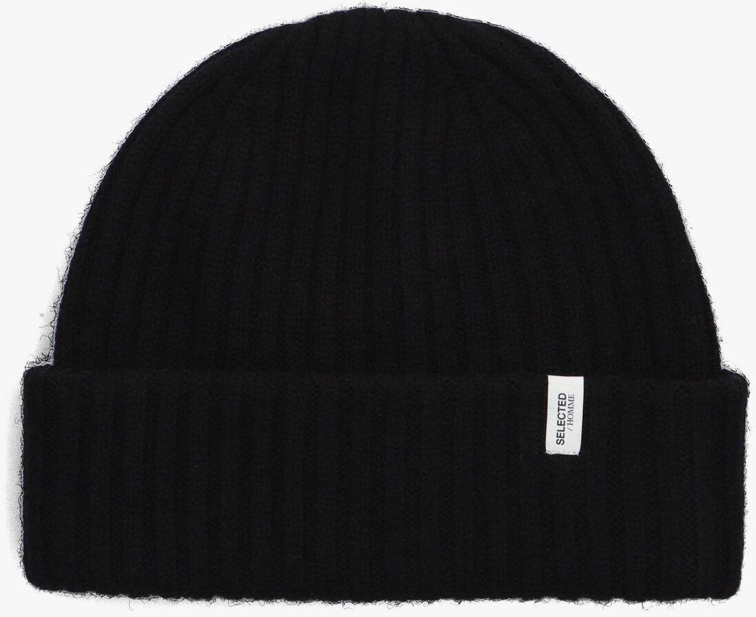 SELECTED HOMME zwarte selected homme muts merino wool beanie