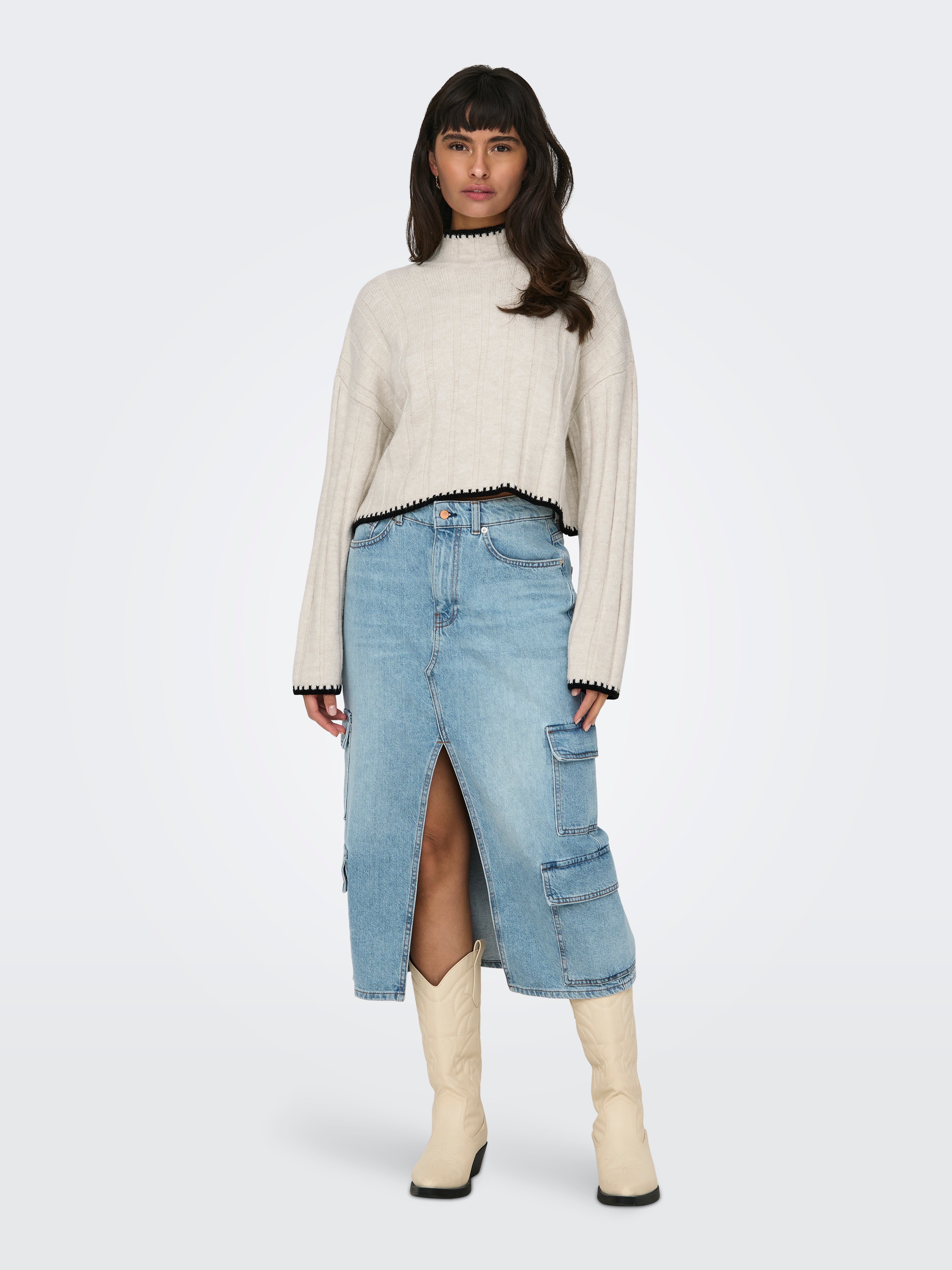 ONLCHICK Strickpullover Pumice Stone