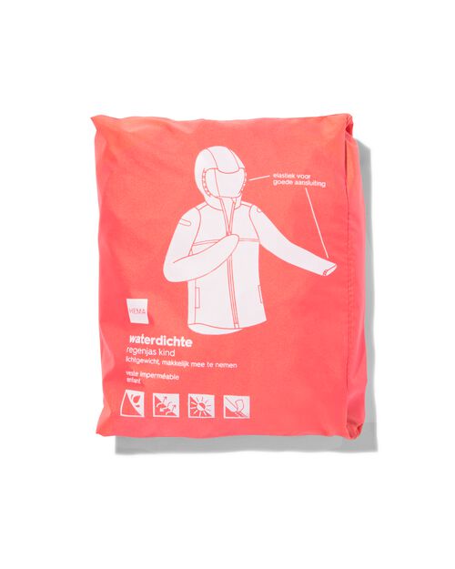 veste de pluie pour enfant léger imperméable corail