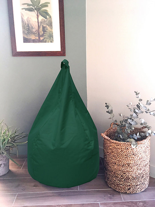 Pouf poire Easy for life vert Ø75 x H.110cm