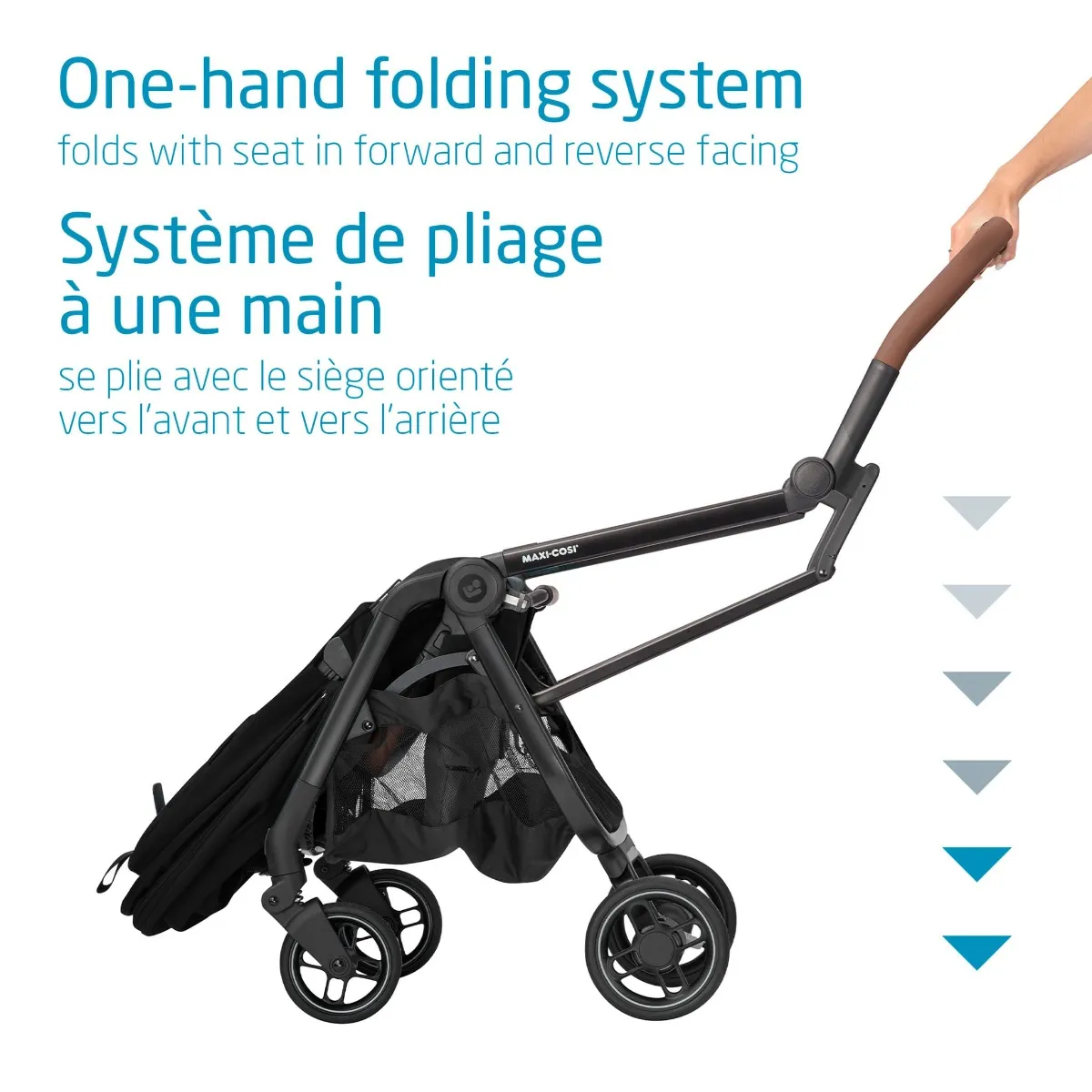 Maxi-cosi Poussette Ultra Compacte Leona - Essentiel Noir