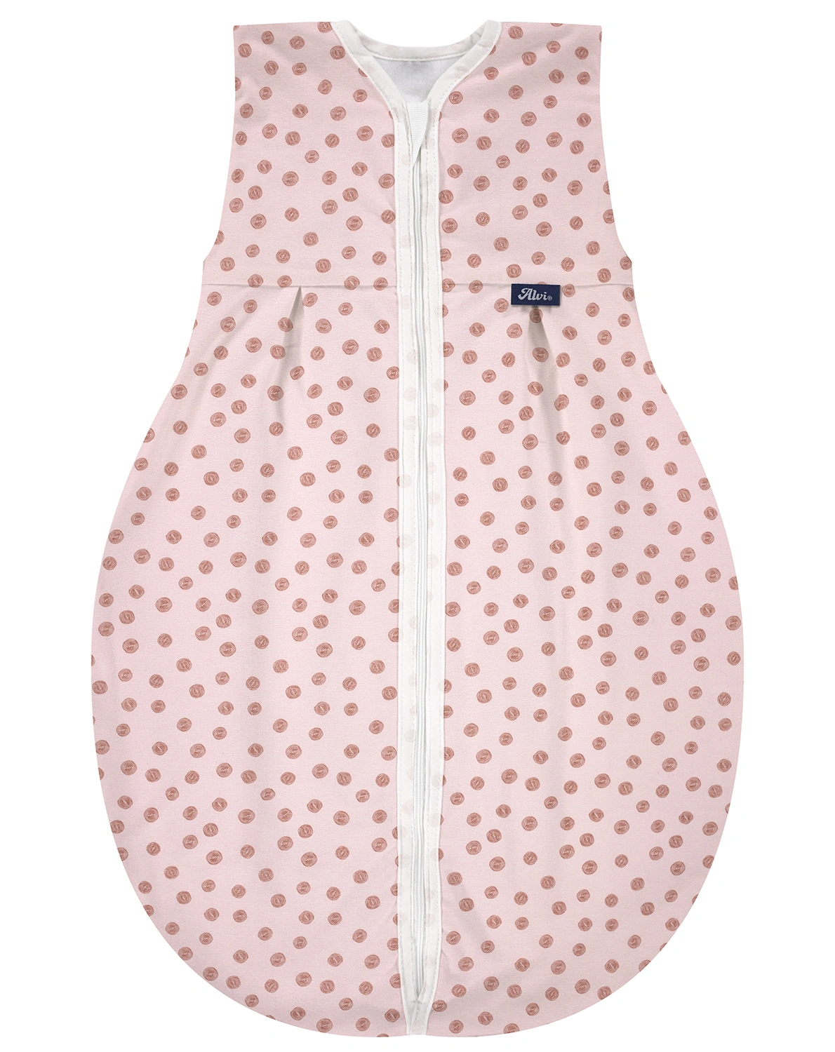 Kugelschlafsack MOLTON – CURLY DOTS in rosa