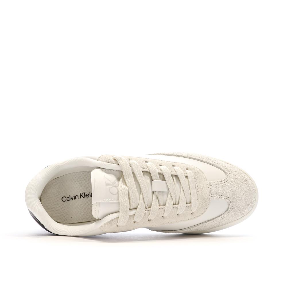 Calvin Klein Jeans Baskets Blanches/Noires Femme Calvin Klein Jeans Classic Cupsole