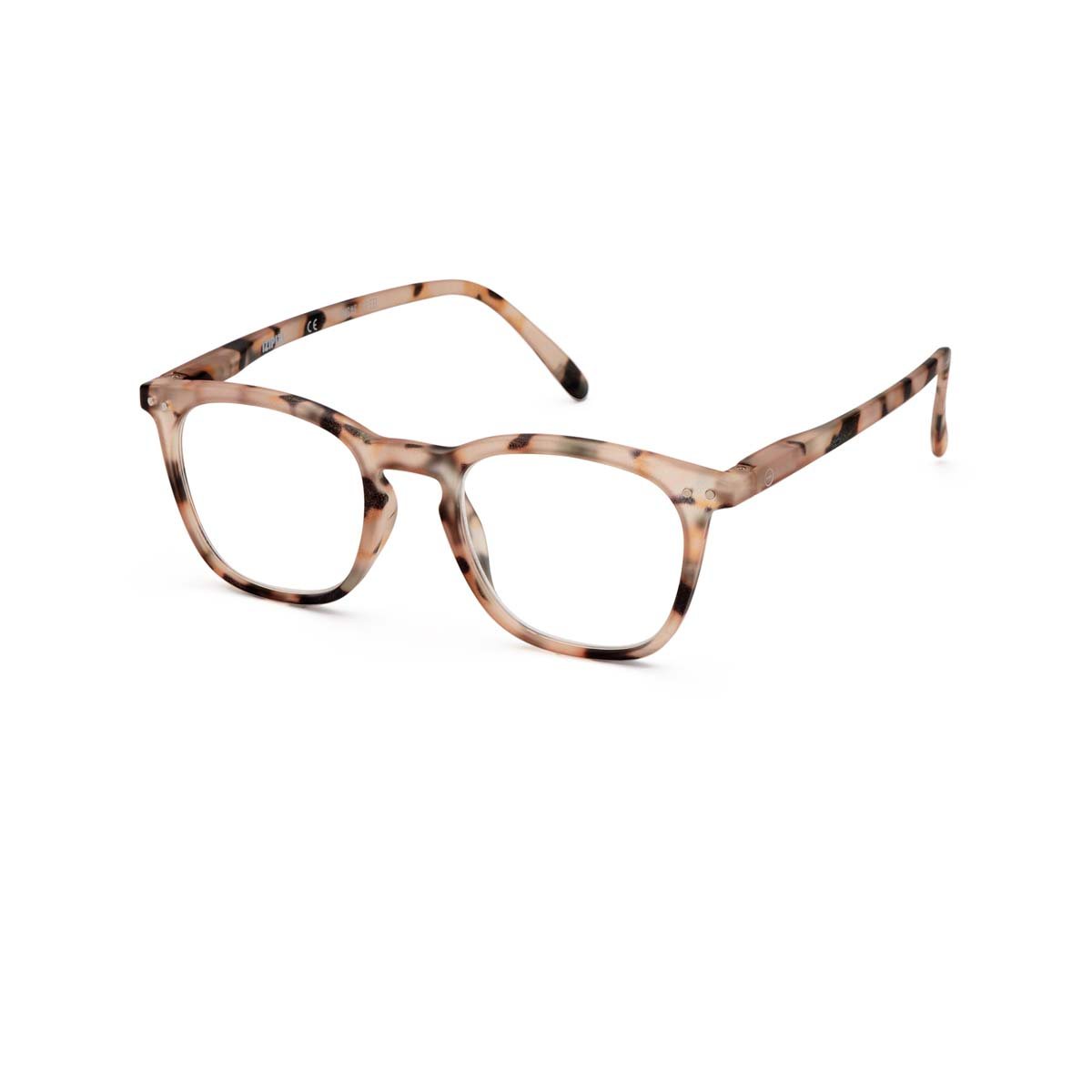 +1.00 Light Tortoise Square Reading Glasses: Izipizi