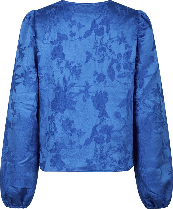 Neo Noir Palmino Jacquard Blouse Blue
