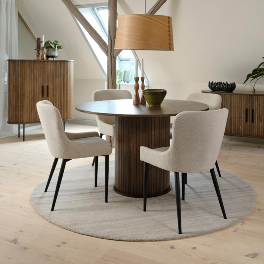 Lenn houten eettafel Zwart eiken